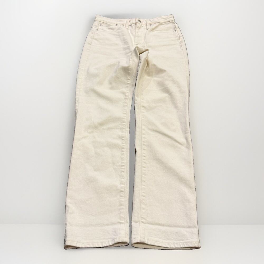 Madewell Womens White The High Rise Slim BoyJean Denim Jeans Size 24